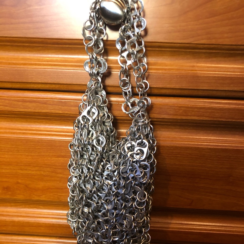 Aluminum can lid handmade purse